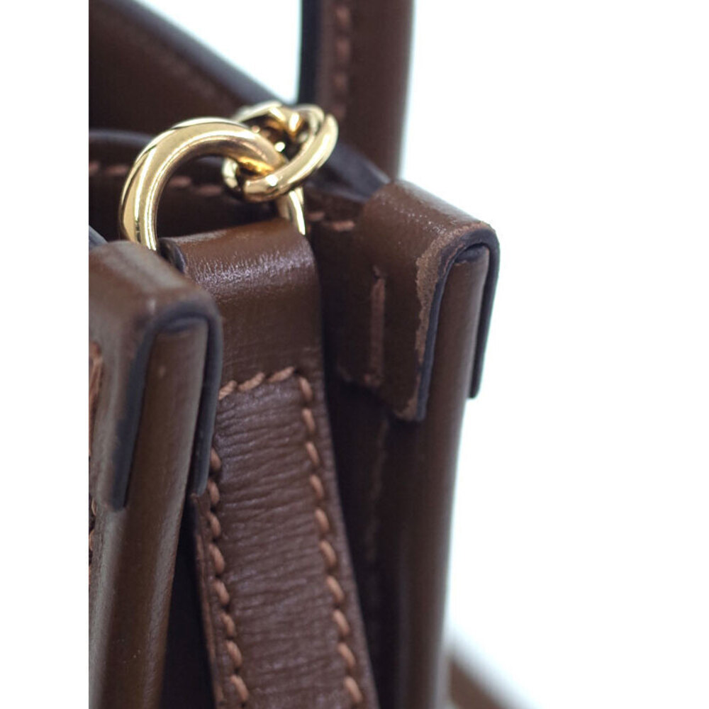 Gucci Interlocking G Tote Bag GG Supreme canvas brown leather - Picture 8 of 9